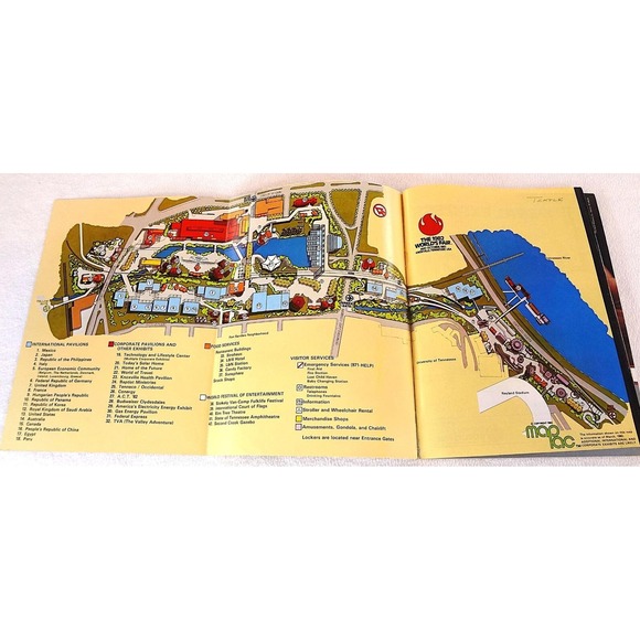 1982 Worlds Fair Official Guide Book, Program Map, Activity‎ Booklets - Picture 7 of 10